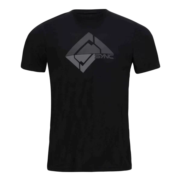 mens_glacier_tee_black____0.webp SYNC Performance Men'S Glacier Tee- Black | 100% Cotton Tee Shirt | | T-Shirts