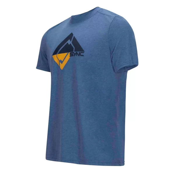 SYNC Performance Men'S Glacier Tee- Bluebird | 100% Cotton Tee Shirt | | T-Shirts