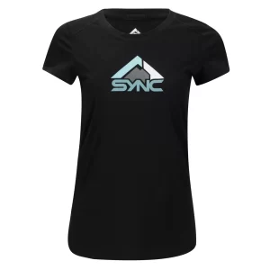 womens_logo_tee_shirt_bla_0.webp SYNC Performance Women'S Logo Tee Shirt- Black | | T-Shirts